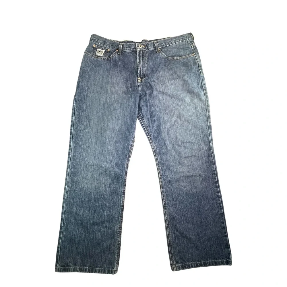 Cinch Men's Straight Leg Denim Jeans Blue Medium Wash 40x30 Style MB92834013